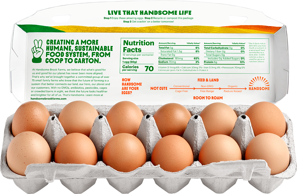 Handsome Brook Farms egg carton